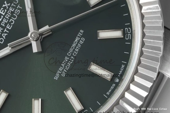 AAA Replica Watches Oyster 1:1 Packable 904L Bracelet 41 Stick 2154 DateJust NTF on Edition Steel Best 126334 VR Dial Green 1229